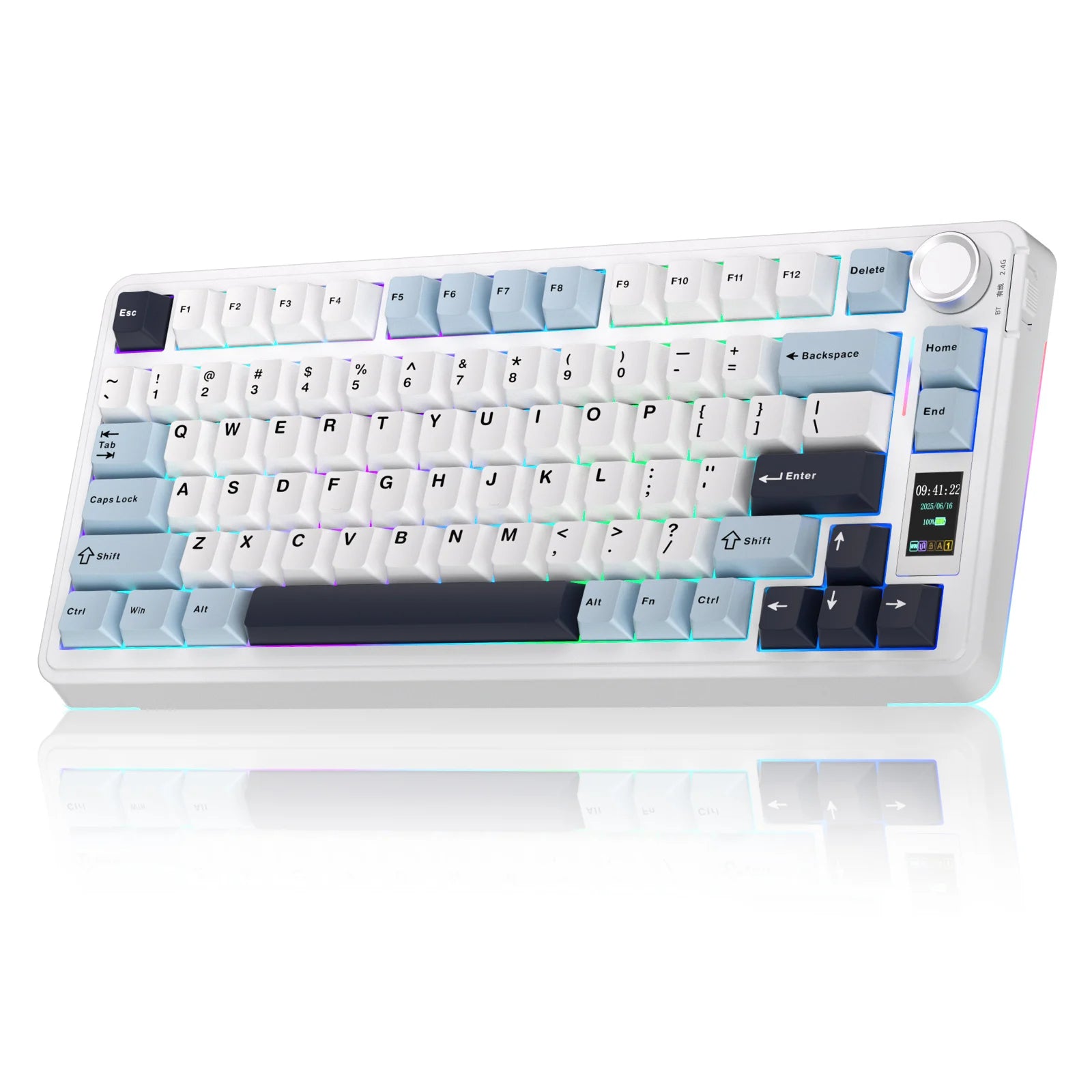 AULA S75pro Wireless Keyboard Tri-mode RGB Gaming Keyboard Hot Swap PBT Keycaps with Macro Software