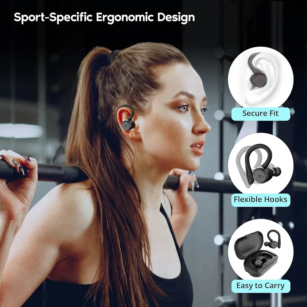 Original GDLYL 2025 TWS Bluetooth V5.4 Headphones Wireless LED Digital Display Earphones Noise Reduction Waterproof Headset New