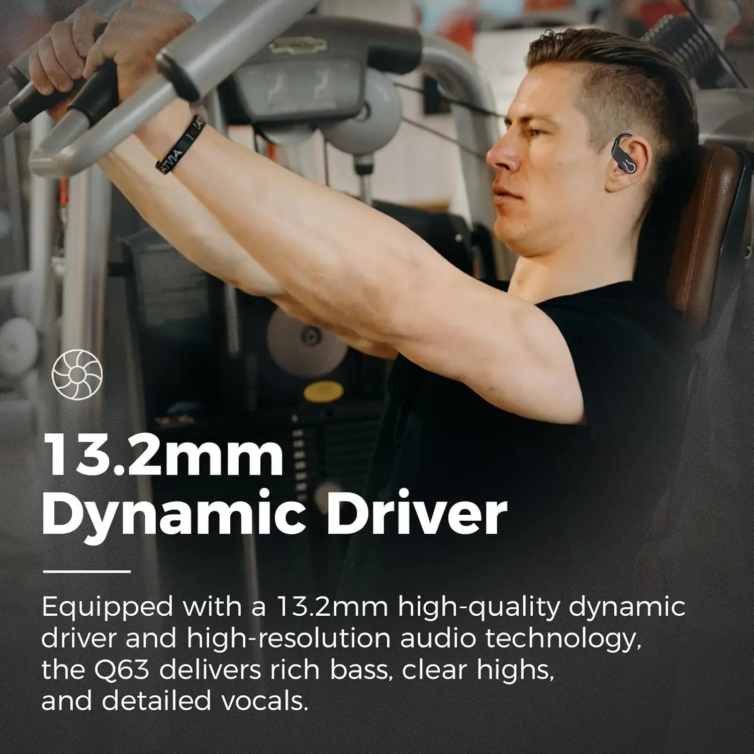 Wireless Earbuds,Sport Bluetooth 5.4 Headphones,ENC Noise Cancelling Mic,HiFi Stereo Over Ear Bud LED Display for iPhone Android