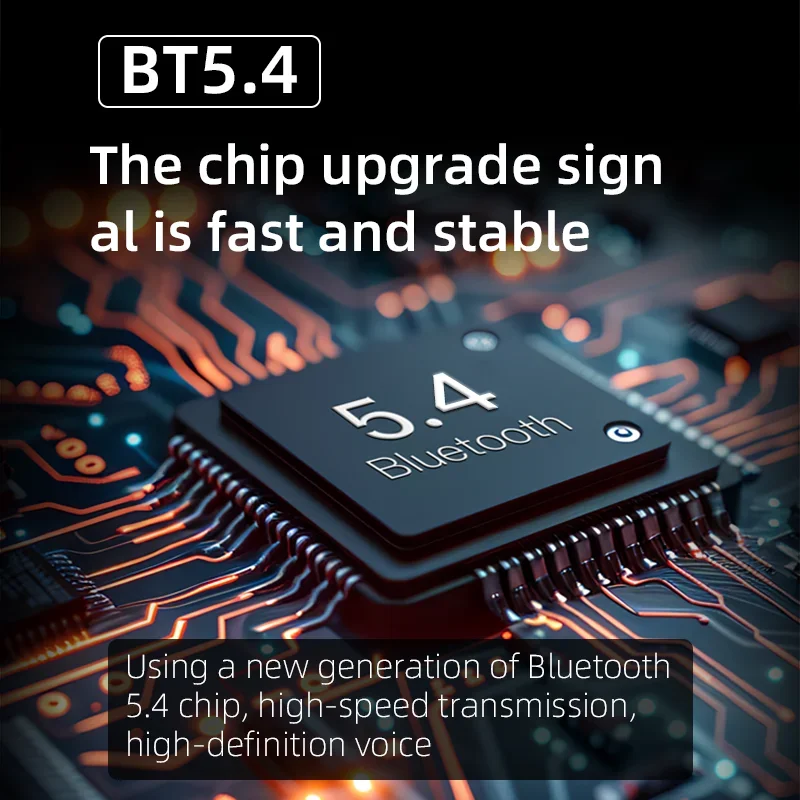 Open Ear Wireless Headphones Sports Air Conduction Bass Earphones Bluetooth 5.4 Earbuds TWS With Dual Mic Clear Call for Running