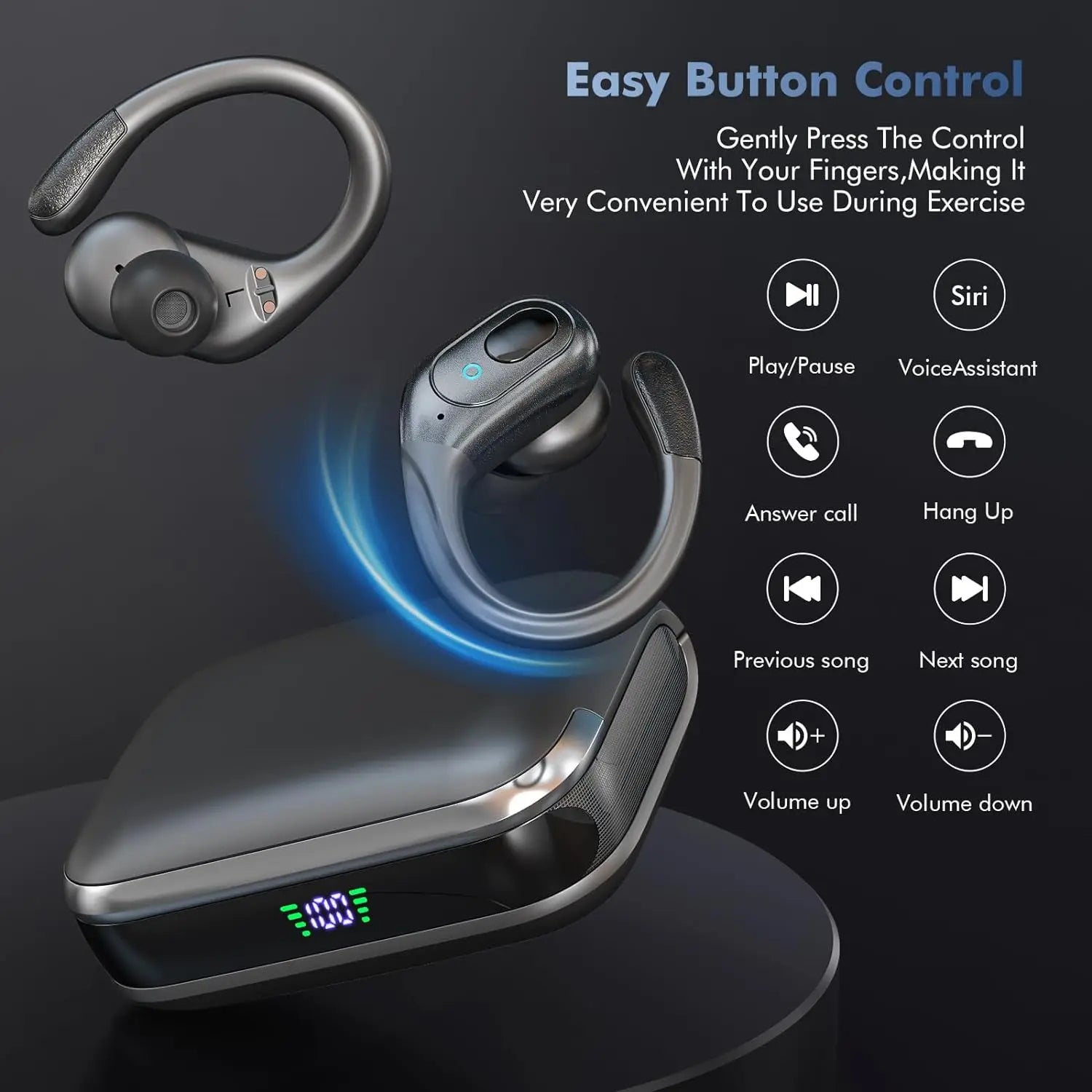 BX31 TWS Wireless Headphones Noise Cancelling Gaming Earphone Bluetooth 5.4 HIFI Sport Earbuds Music Headsets For Android iPhone