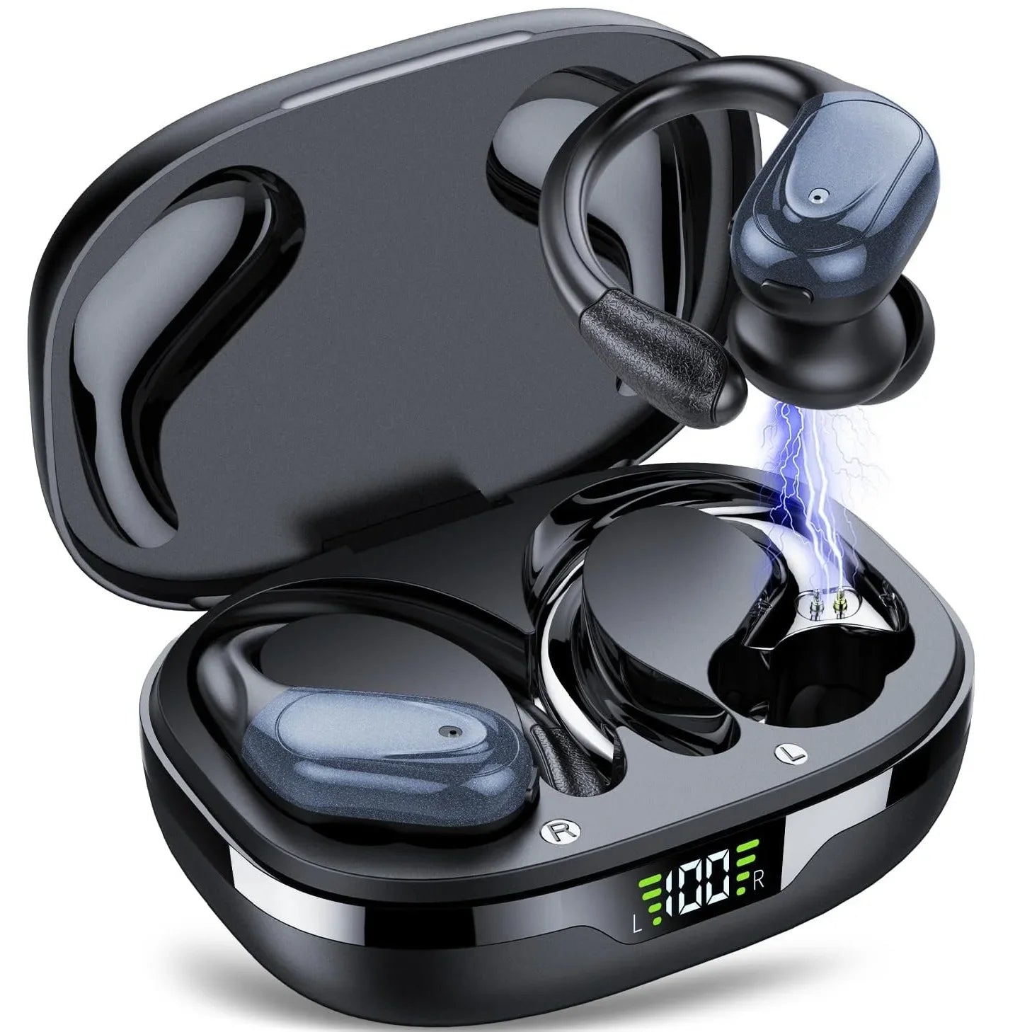 Wireless Bluetooth Headset Button Control Light Mini High Quality Earplugs Waterproof HD Sound Quality Stereo Universal Headset