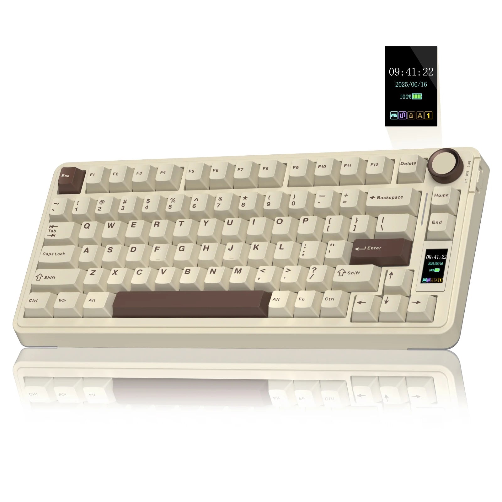 AULA S75pro Wireless Keyboard Tri-mode RGB Gaming Keyboard Hot Swap PBT Keycaps with Macro Software