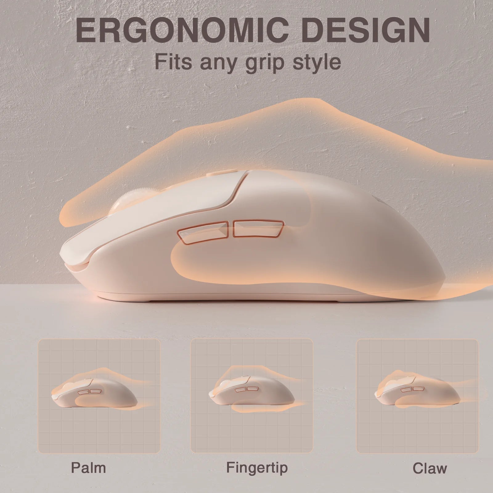 AULA SC580 Wireless Mouse Gaming Mouse 12800DPI Macro Buttons 1k Polling Rate Gaming Mouse